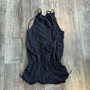 Lululemon Black Romper Open Back size 4